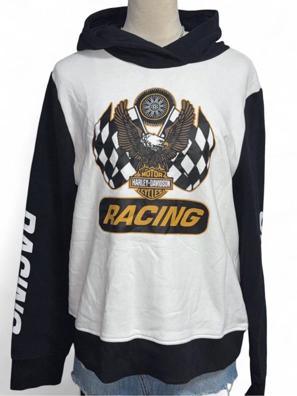 Harley-Davidson Black Logo Tag Hoodie